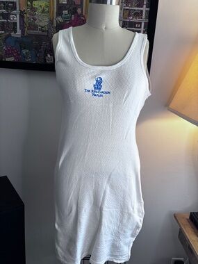 RItz CarltonNaples White Logo Tank Dress